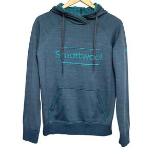 Smartwool Unisex Intraknit Merino Logo Pullover Hoodie Sweater XS/S Everglade